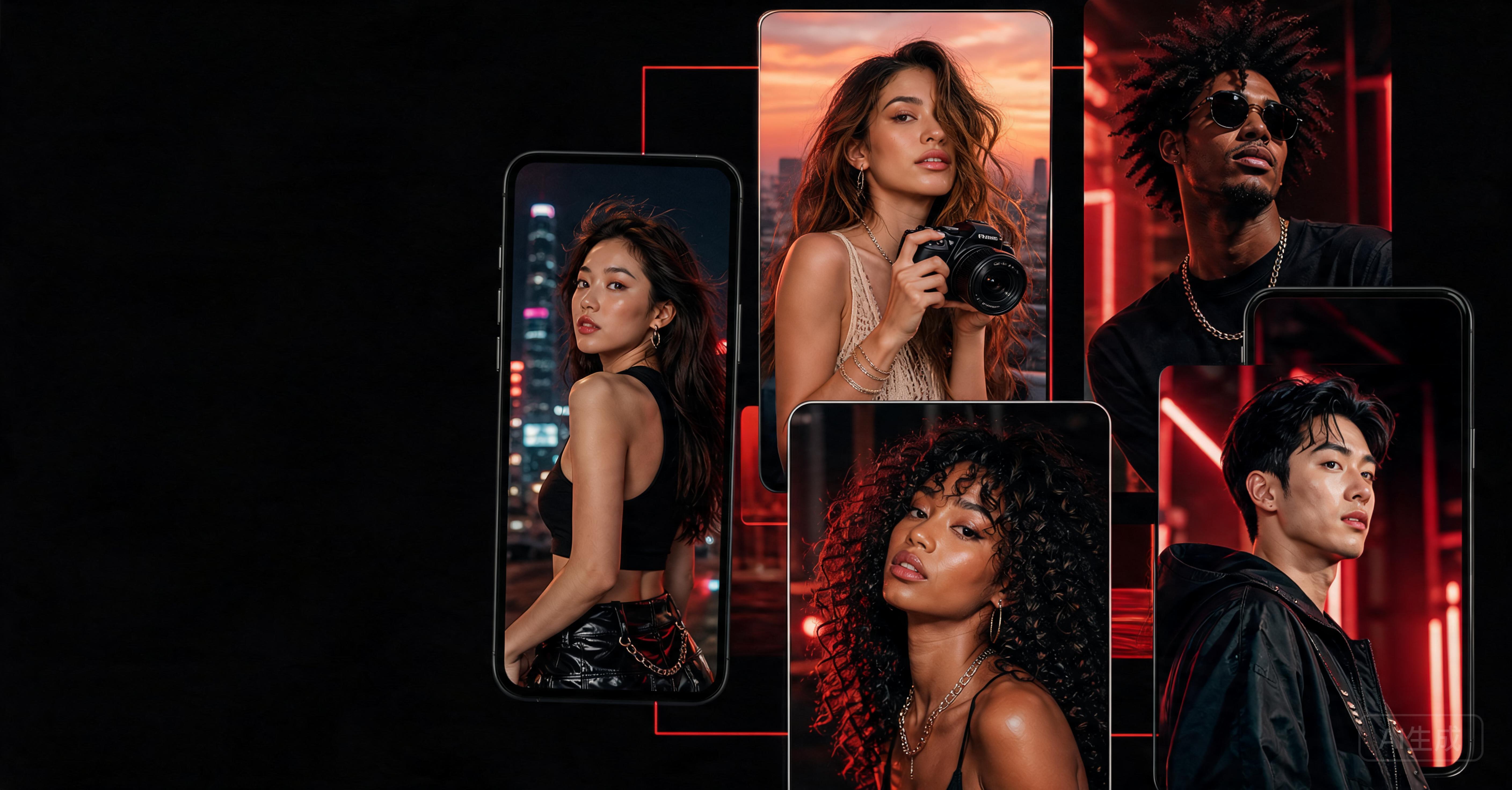 Global creators from different backgrounds connecting across cultures